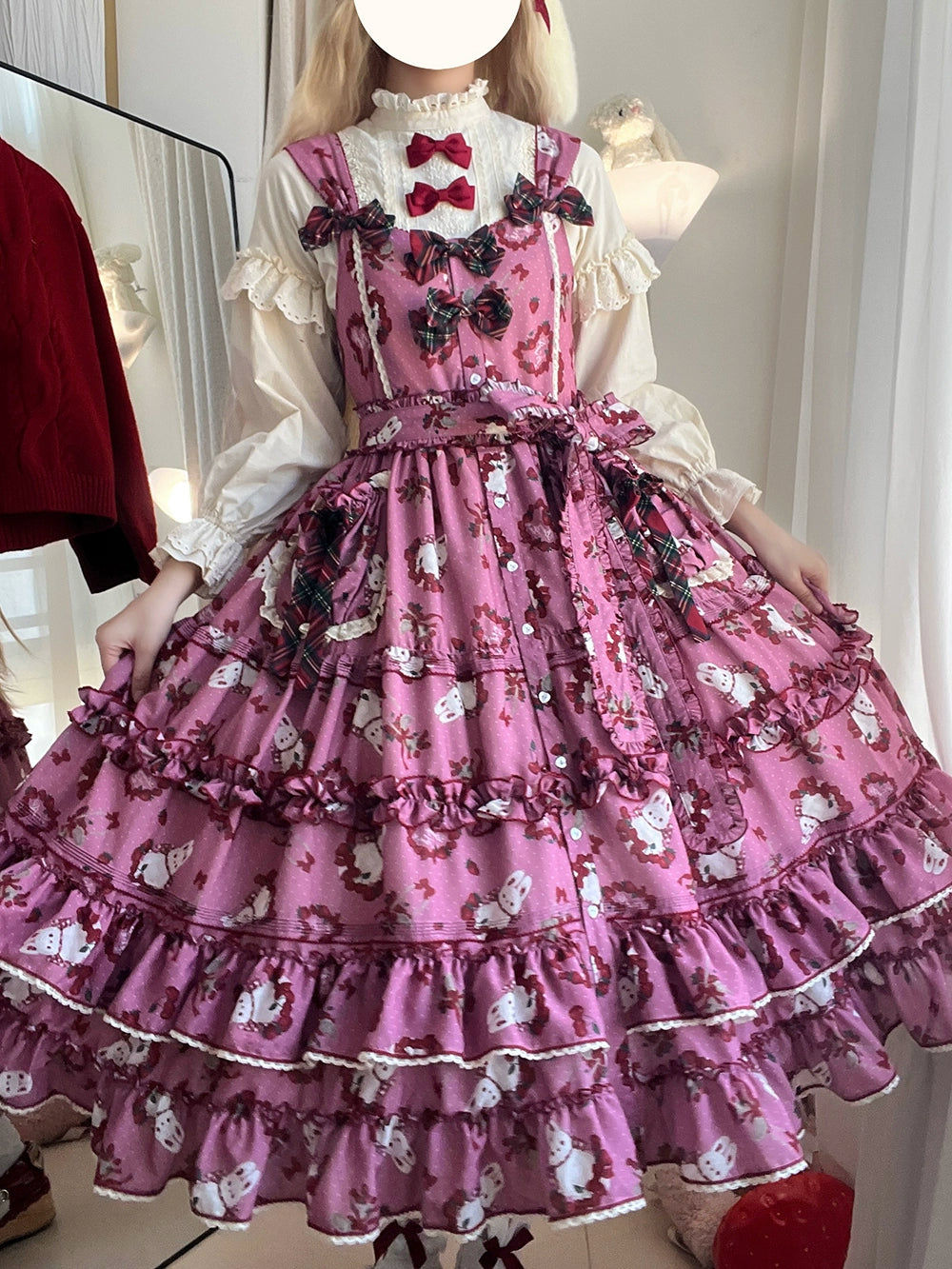 【予約販売】Sweet Berry Rabbit スタンドカラーブラウス