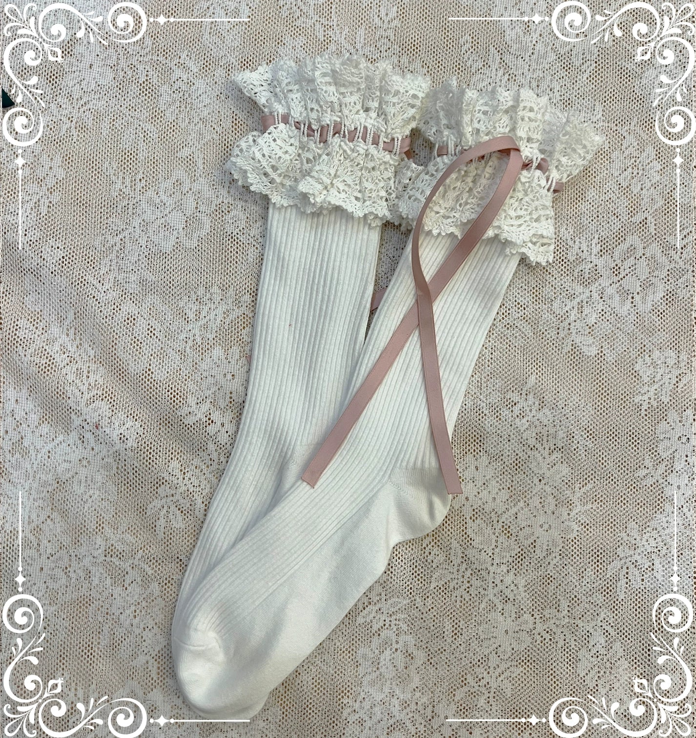 同時購入のみ【受注予約5/21まで】Laura's Doll レースソックス