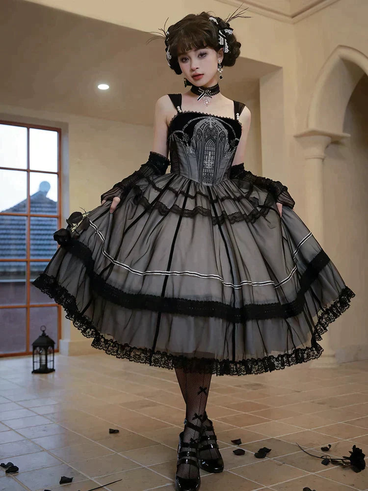 [Sale period ended] Evensong veil jumper skirt