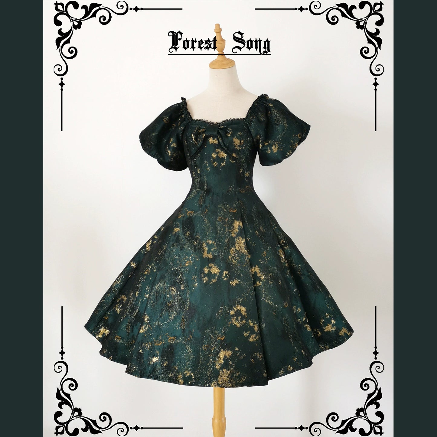 [Pre-orders available until 9/5] Brilliant Years Elegant foil-stamped short dress