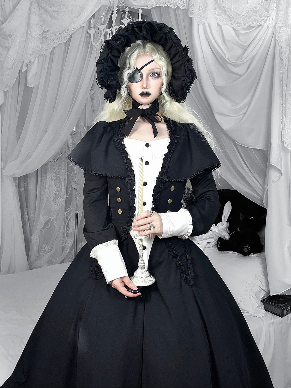 同時購入のみ【受注予約12/3まで】漆黒の秒針 ボンネット – ロリータ