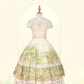 [Resale/Pre-orders available until 2/12] Fragrant Grass Flare Sleeve Tiered Dress