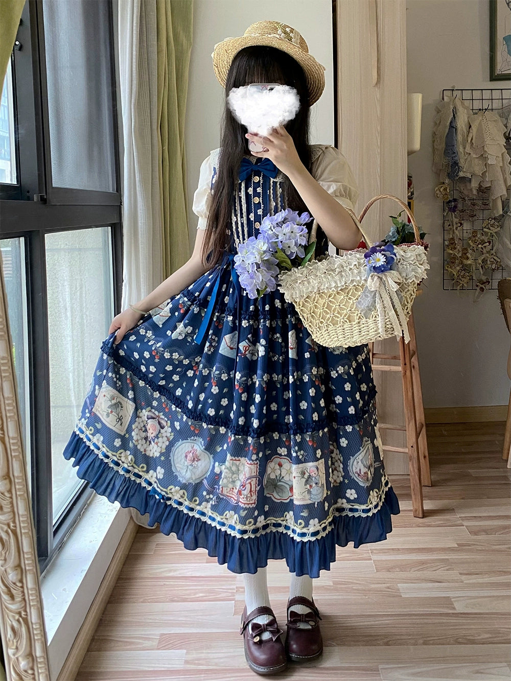 [Pre-orders available until 2/19] Sweetie Sheep Print Jumper Skirt