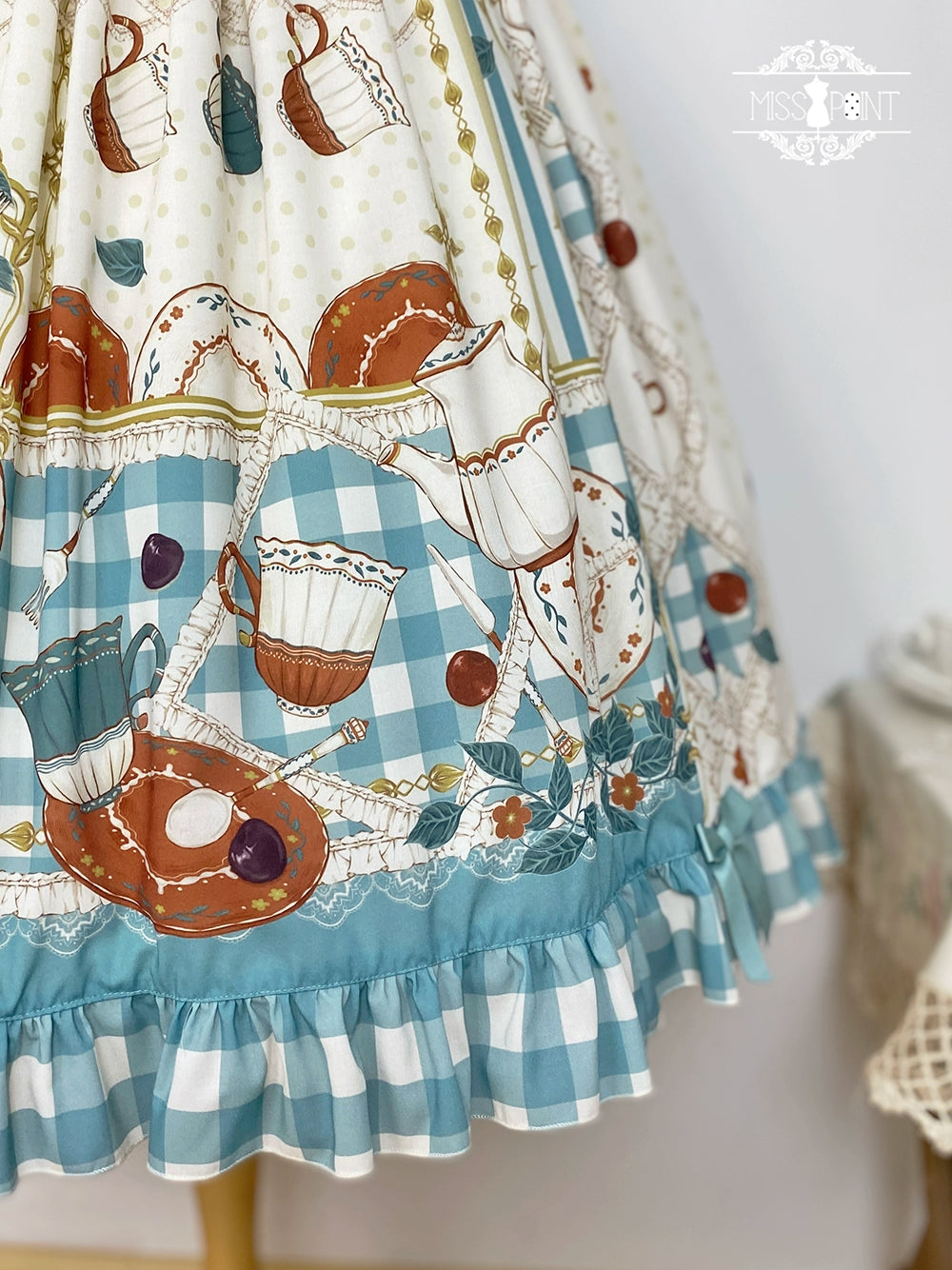 【予約販売】Picnic Tea Party ジャンパースカート