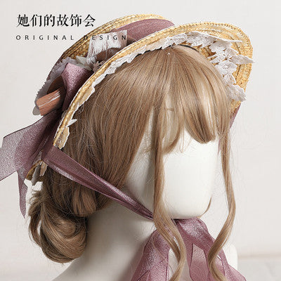 お花とリボンの麦わら帽子 全11色