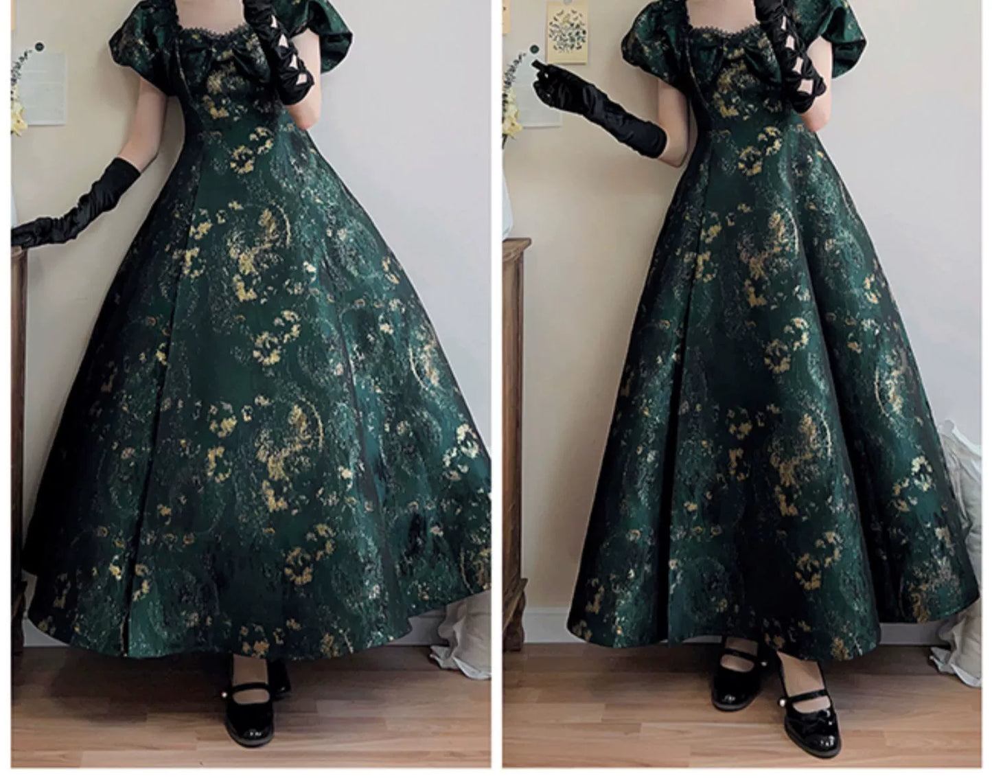 [Pre-orders available until 9/5] Brilliant Years Elegant foil-stamped long dress