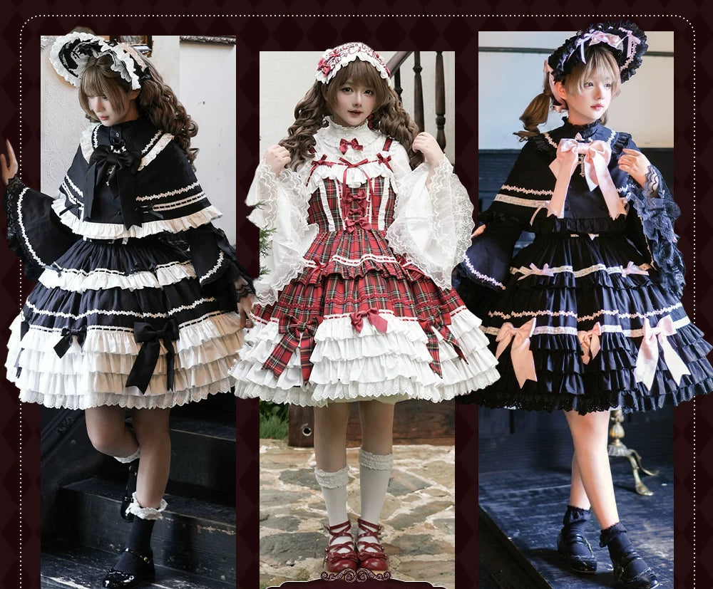 【受注予約10/14まで】Labyrinth Doll ジャンパースカート・マント・ブラウス3点セット