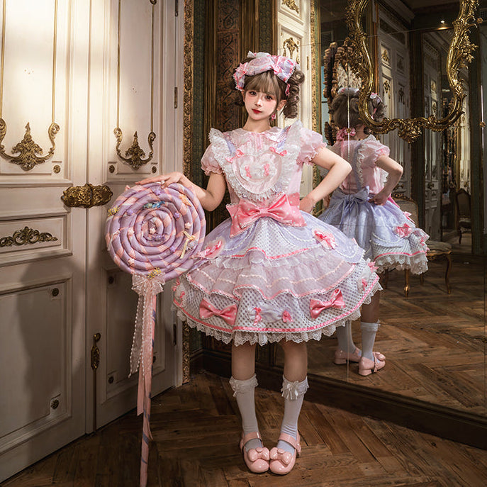 【受注予約12/8まで】Candy Doll サスペンダースカート