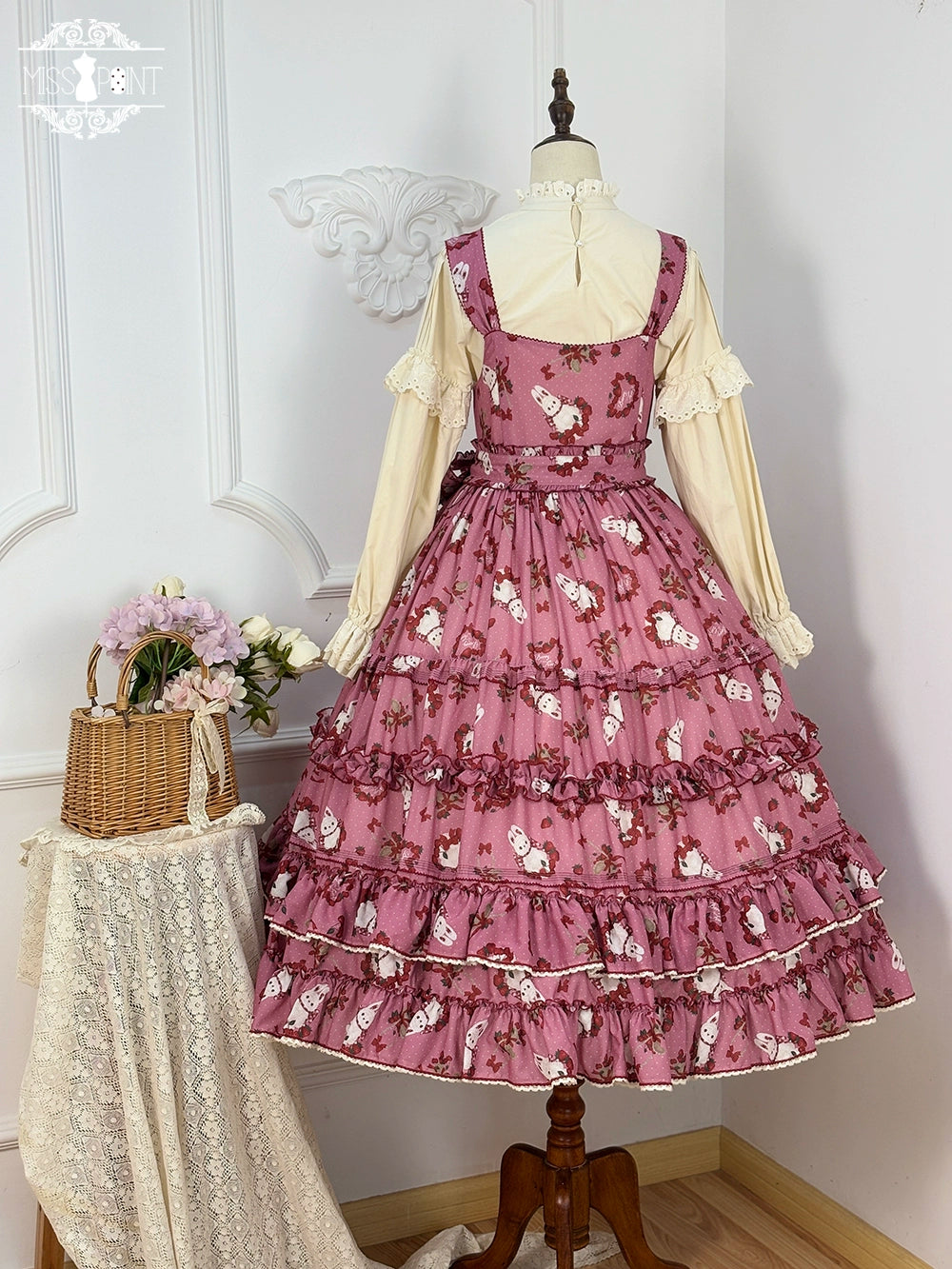 【予約販売】Sweet Berry Rabbit ジャンパースカート