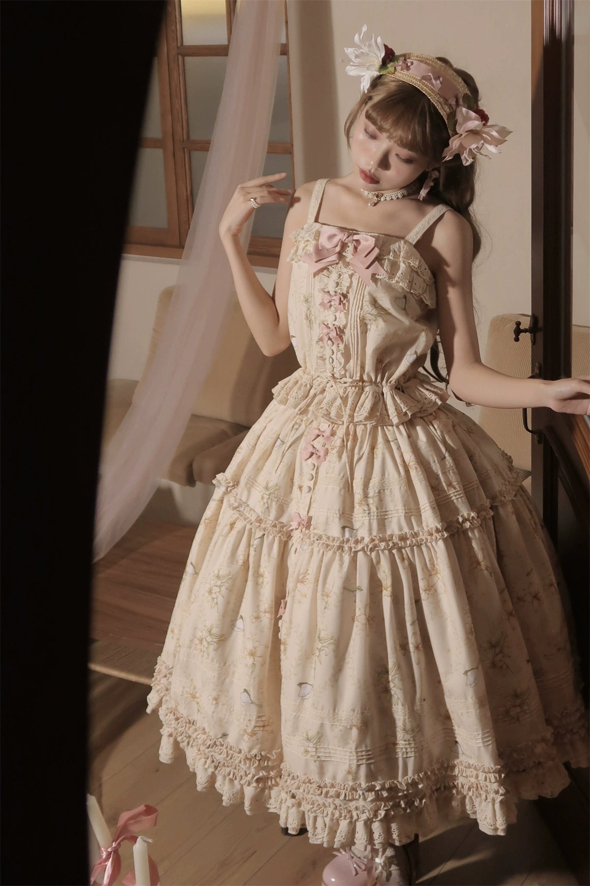 Lily and Wind クラシカルプリントスカートとトップス