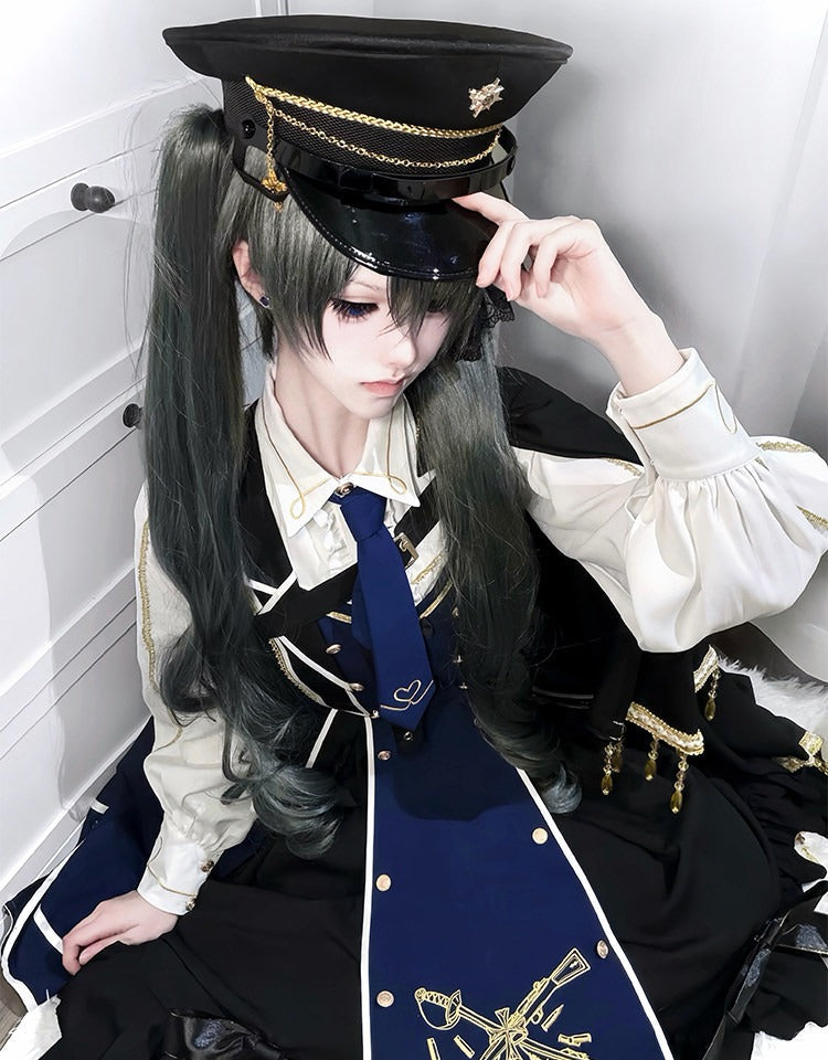 【受注予約6/28まで】The Young Sovereign ミリタリー風ジャンパースカート