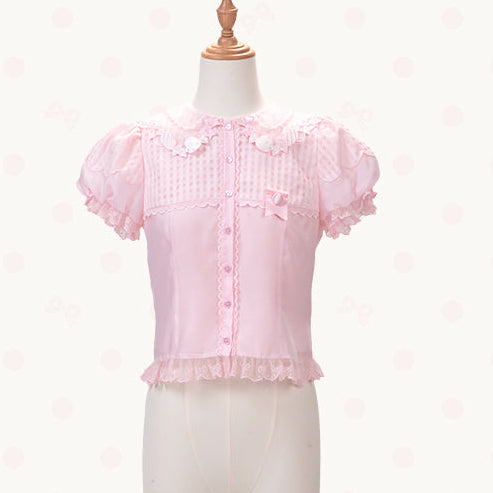 【受注予約12/8まで】Candy Doll 半袖ブラウス
