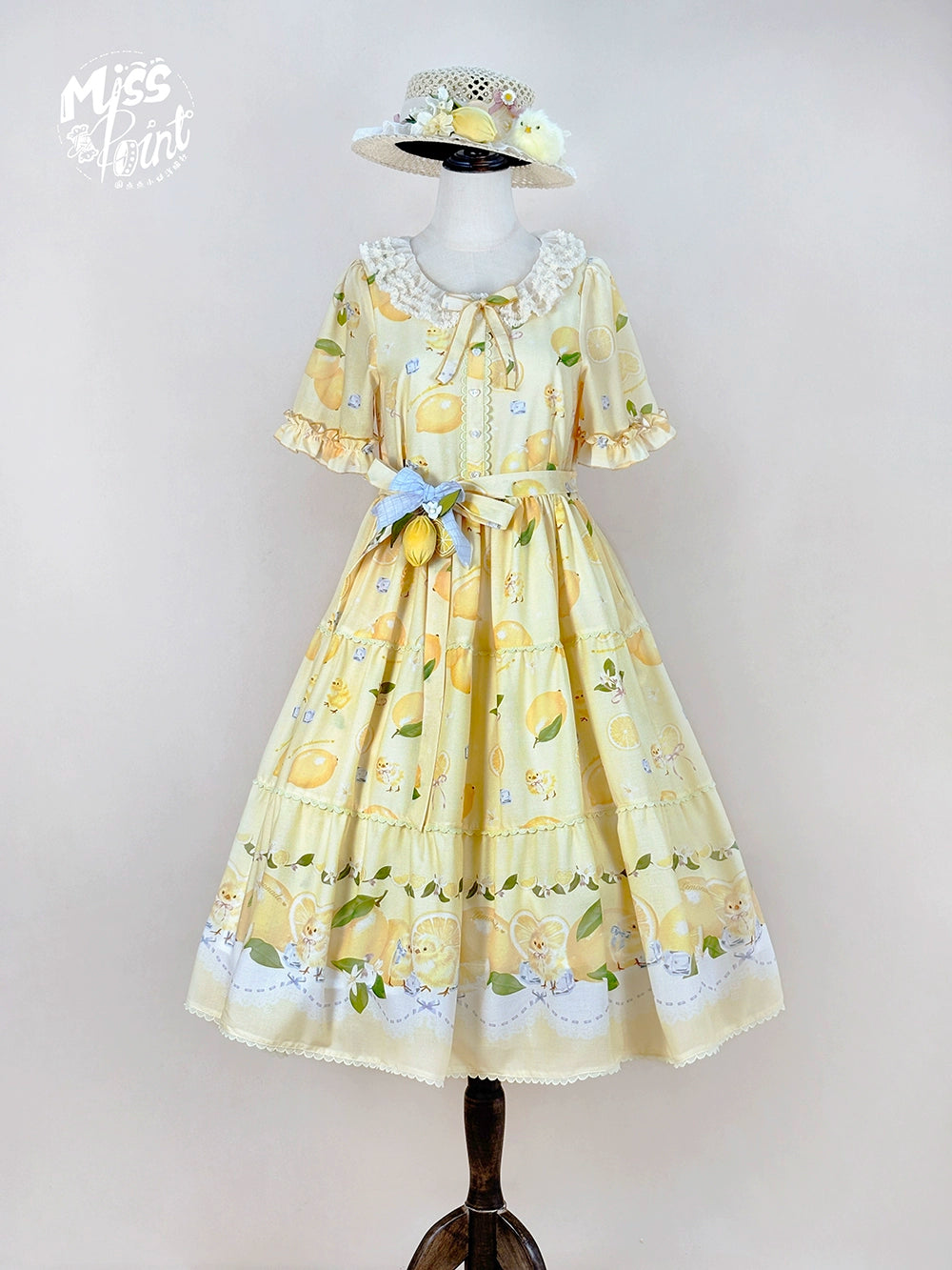 【予約販売】Lemon Sweetie プリント半袖ワンピース・デイリータイプ