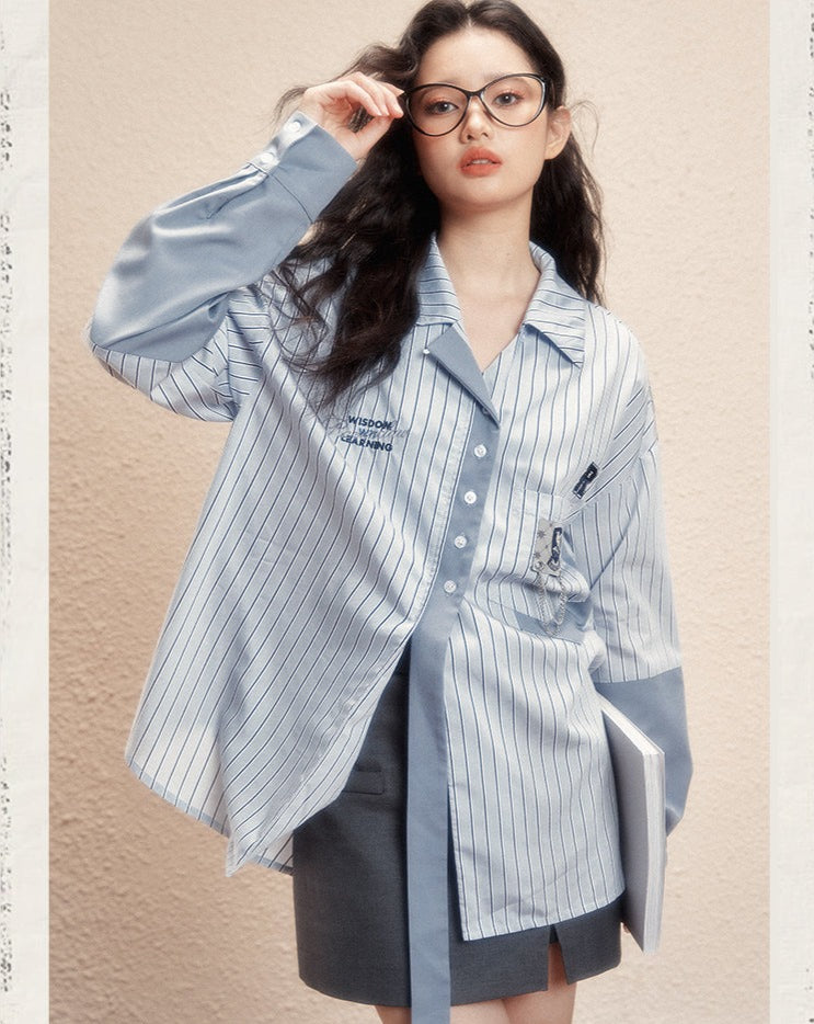 [Pre-order] Hogwarts School of Witchcraft and Wizardry stripe design blouse