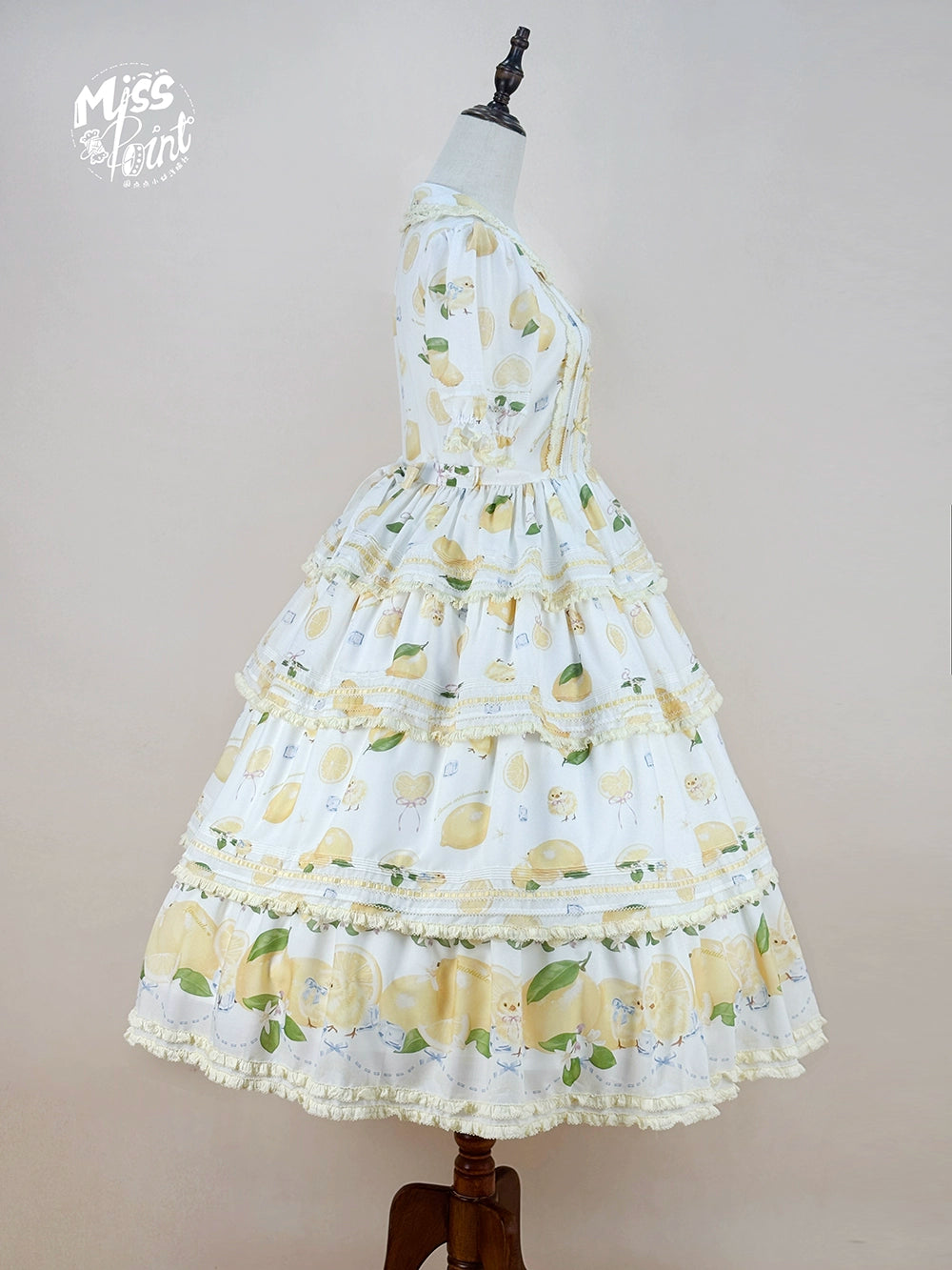 【予約販売】Lemon Sweetie プリント半袖ワンピース・ラグジュアリータイプ