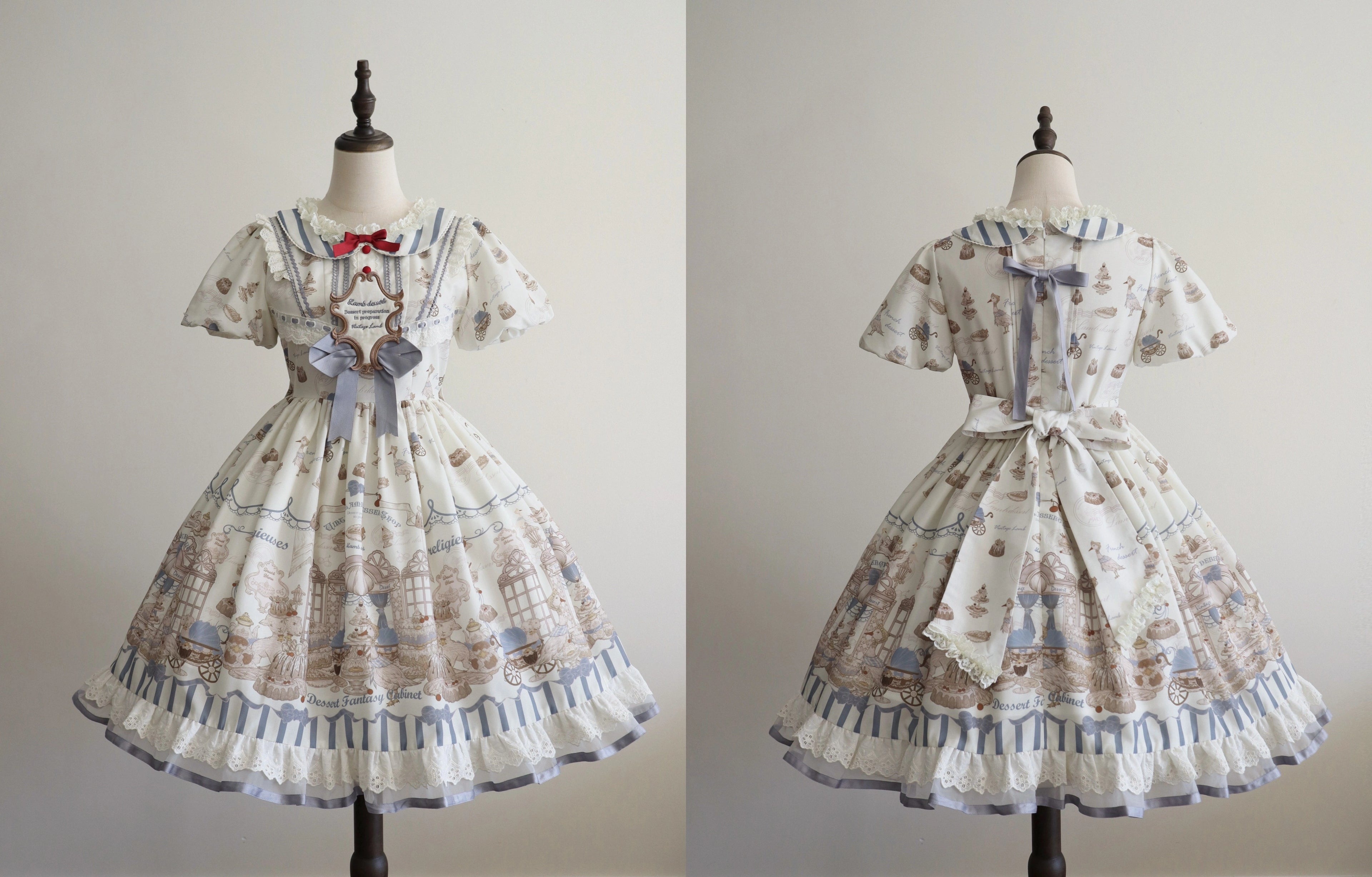 Antique Dessert Room 半袖ワンピース