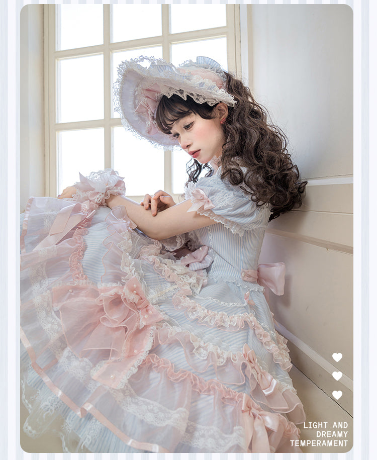 【受注予約5/14まで】Striped Maiden ハートのワンピース