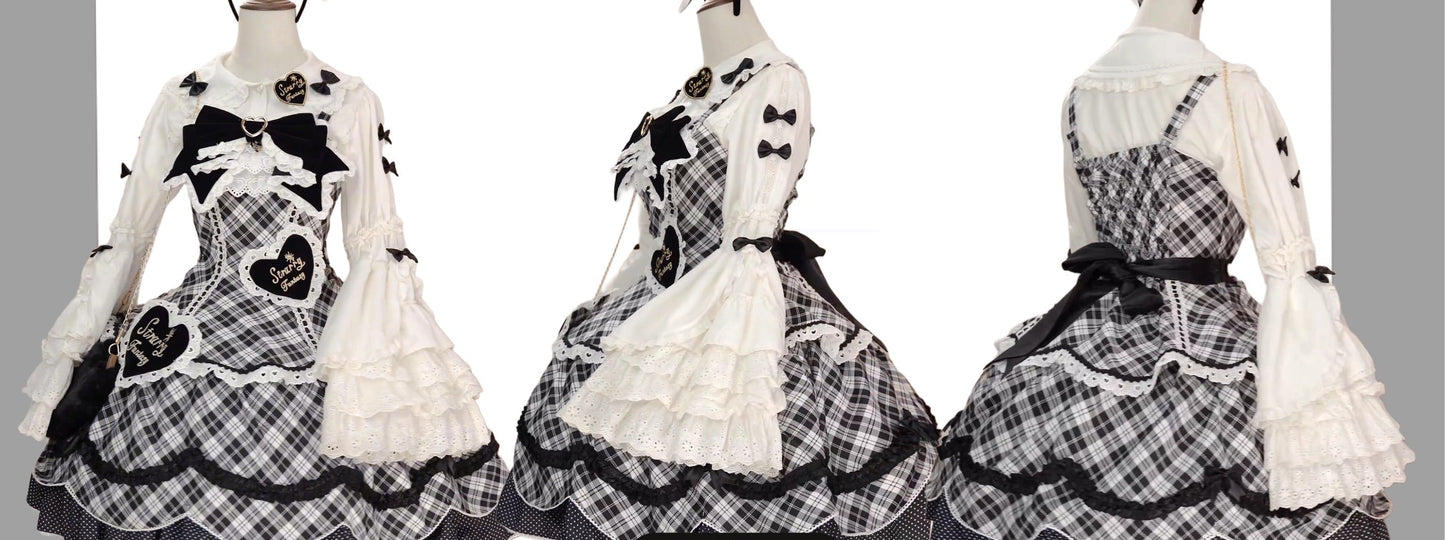 【受注予約11/13まで】Velvet Sweetie Heart ジャンパースカート・ブラック