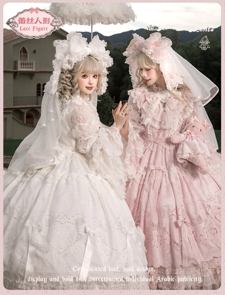 【受注予約12/23まで】Lace Figure 刺繍ラグジュアリードレス