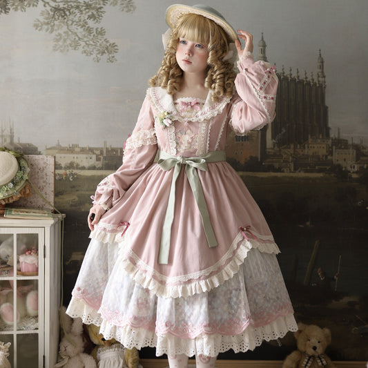 【受注予約12/30まで】Convallaria and  Little Sheep 長袖ワンピース