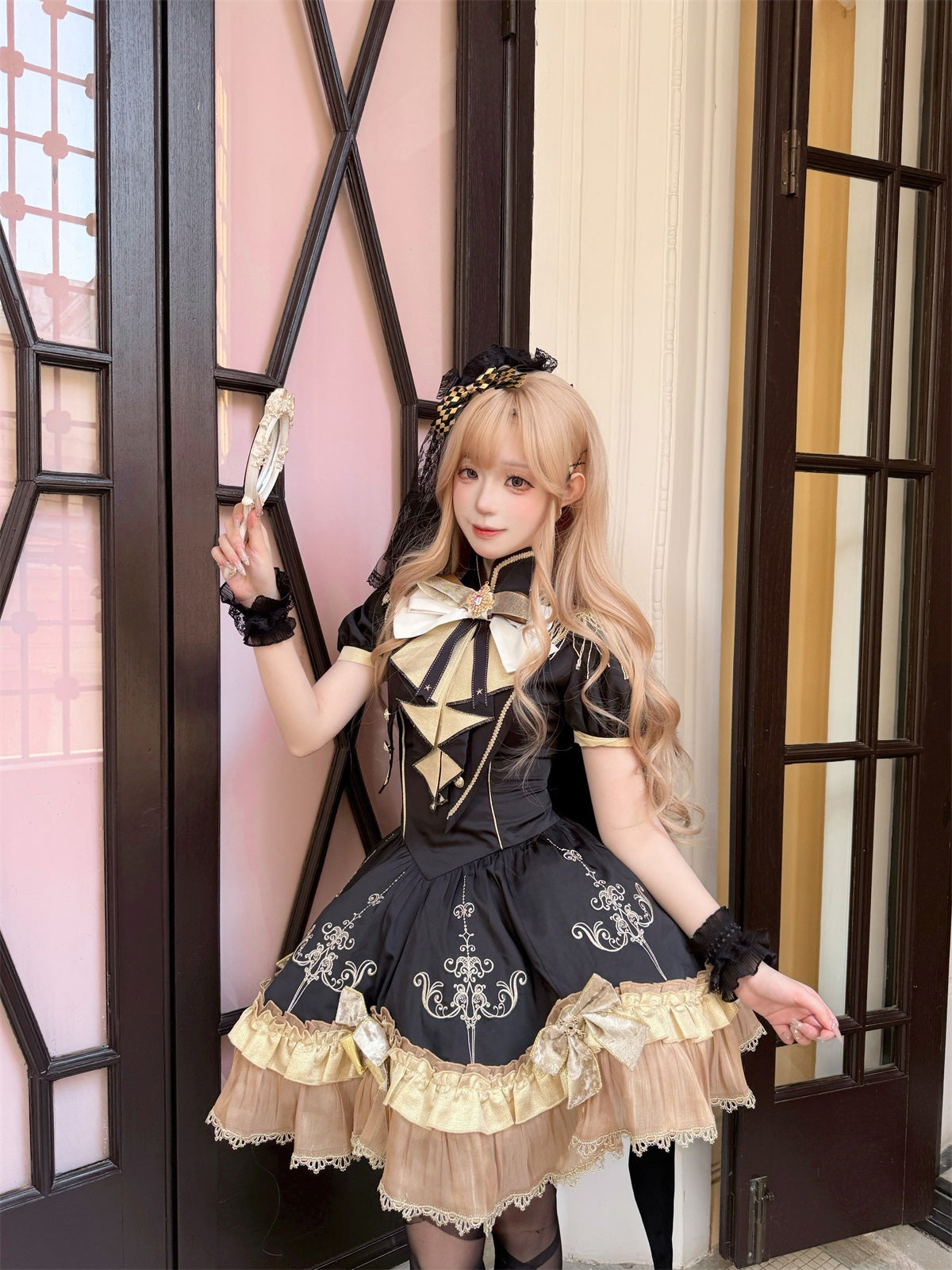Golden Pledge アイドル風ワンピースショール付き