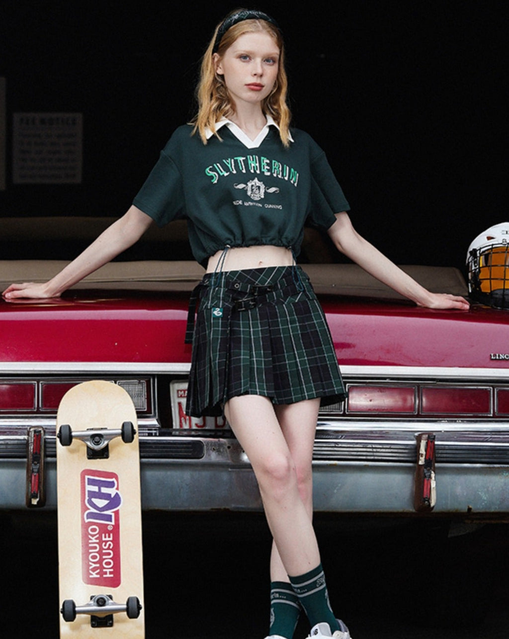 [Pre-order] Hogwarts School of Witchcraft and Wizardry check low-rise miniskirt