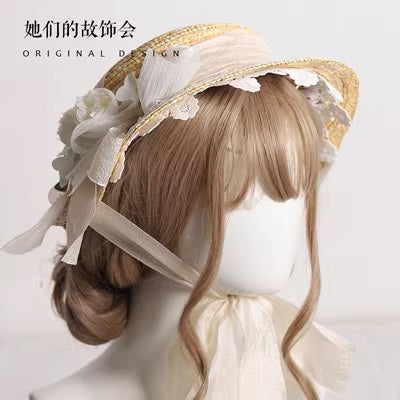 お花とリボンの麦わら帽子 全11色
