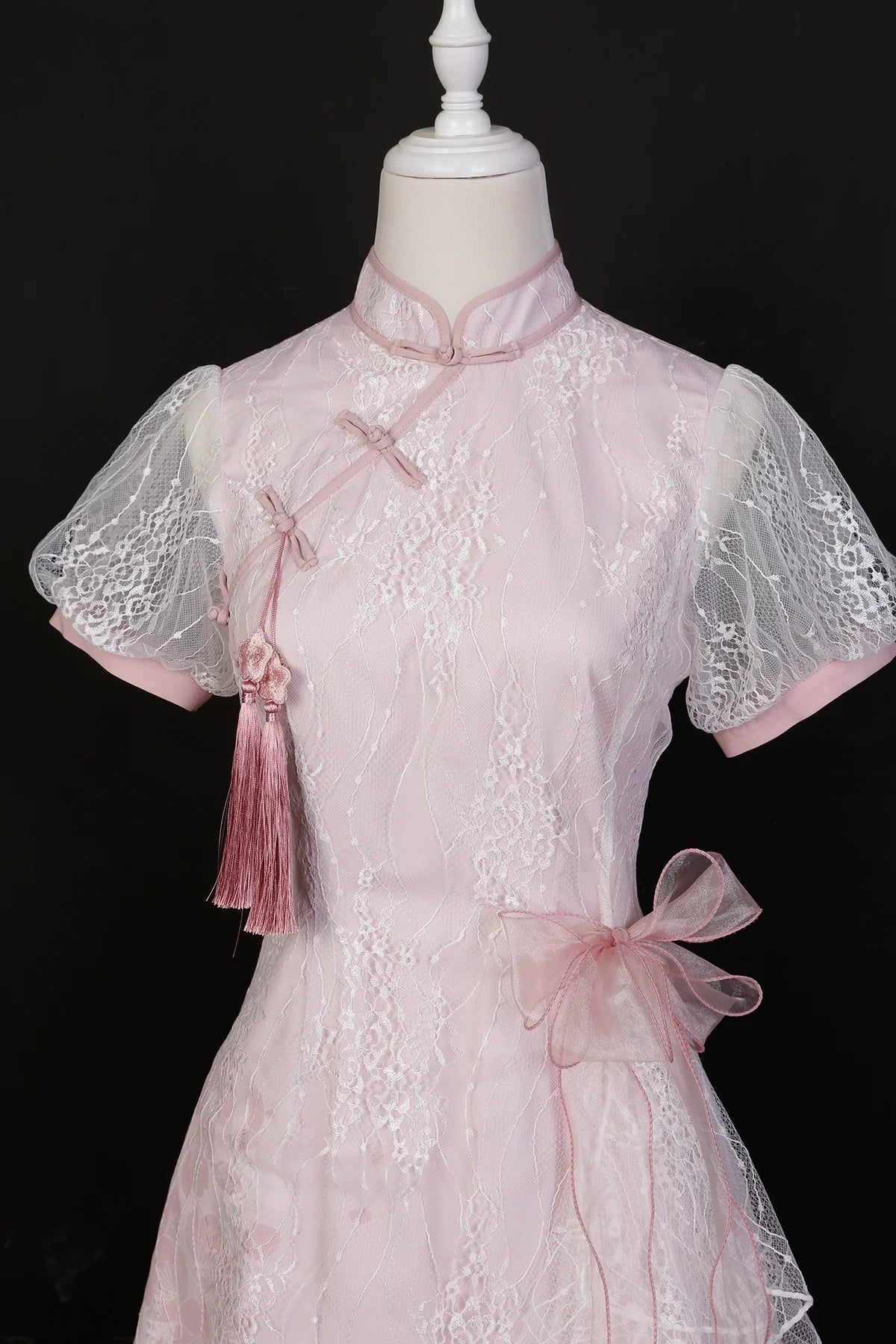 Peach Blossom ピンクリボンチャイナドレス