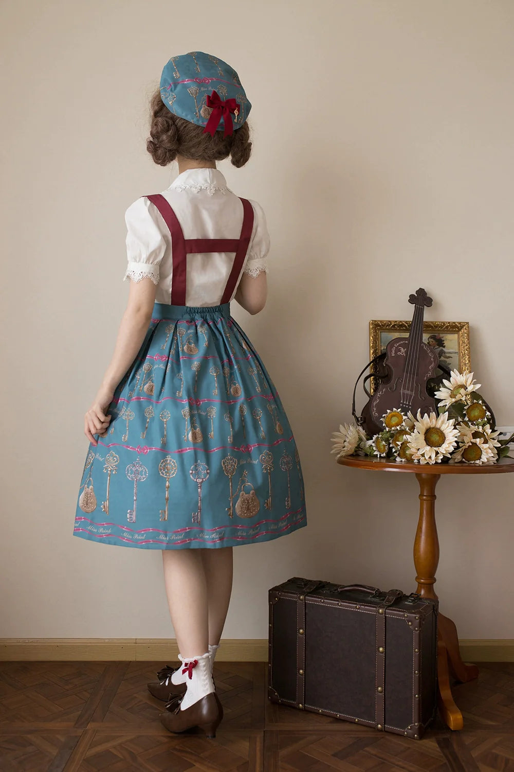 Secret Key Antique 2way Suspender Skirt