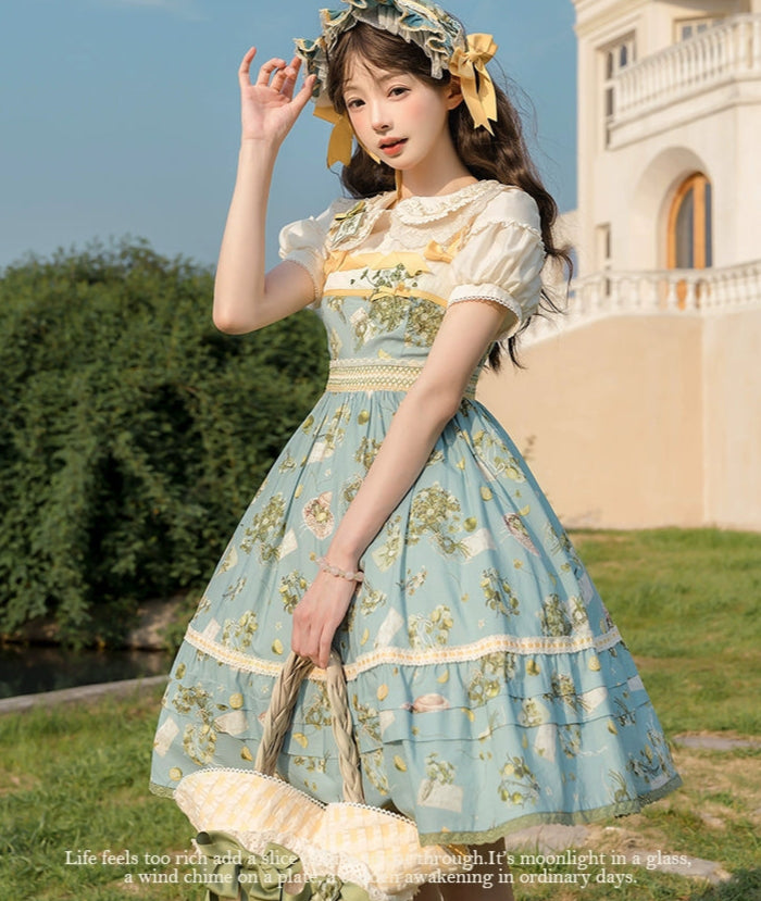 【受注予約5/18まで】Four Leaf Clover and Lime ジャンパースカート