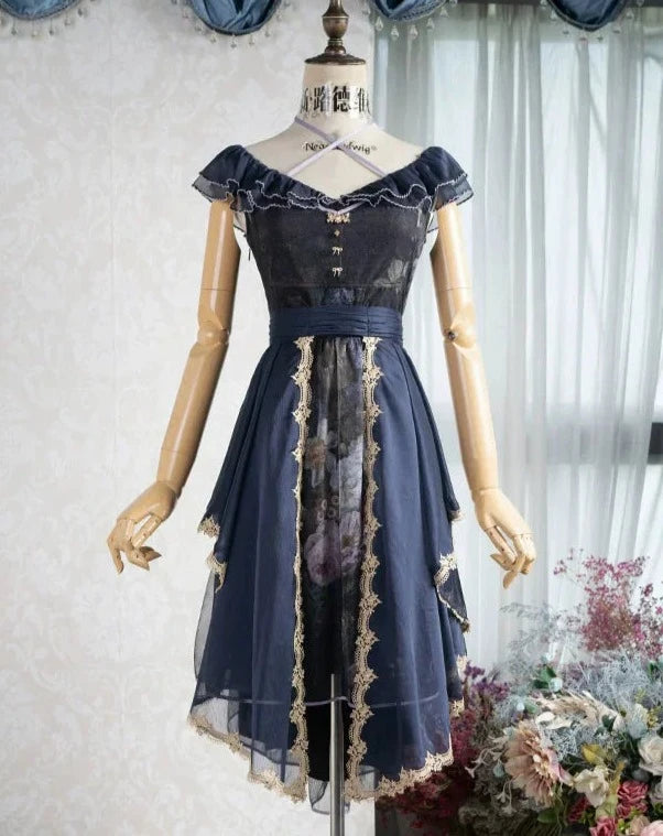 [Sale Period Ended] Porcelain Flower Garden Veiled Dress