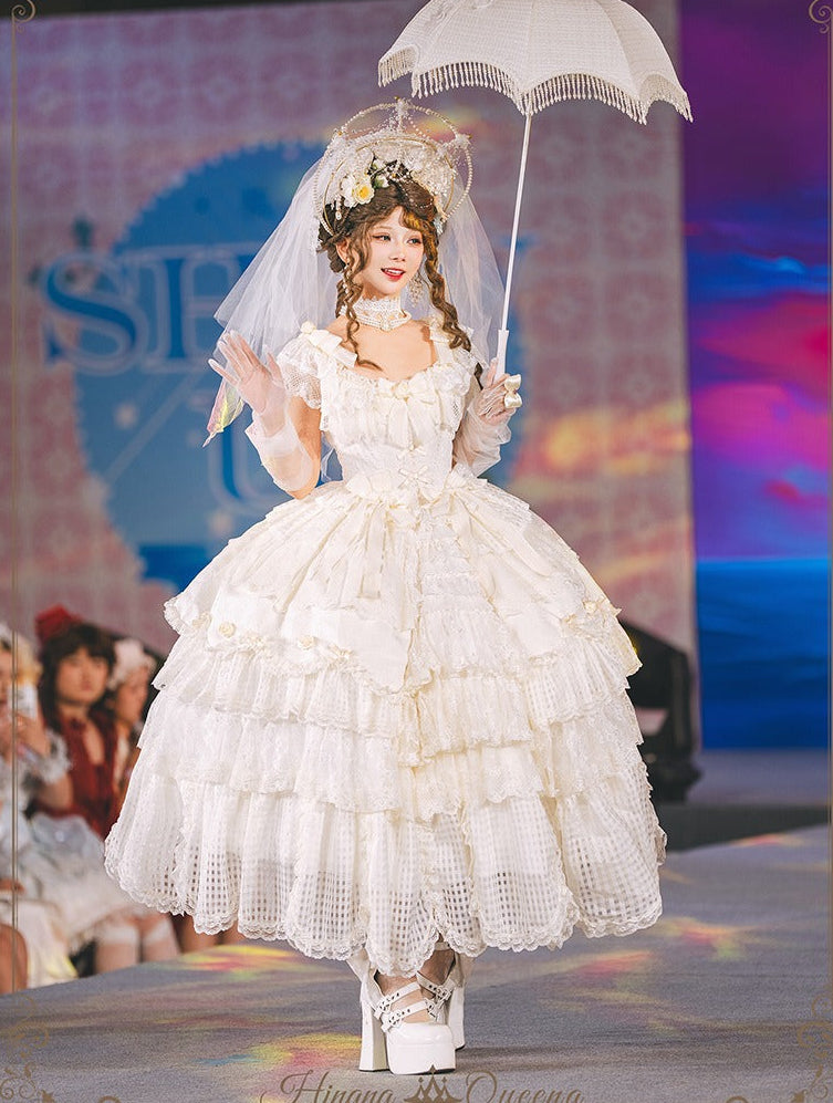 【受注予約7/8まで】Sugar Frost Princess ラグジュアリードレス・ホワイト