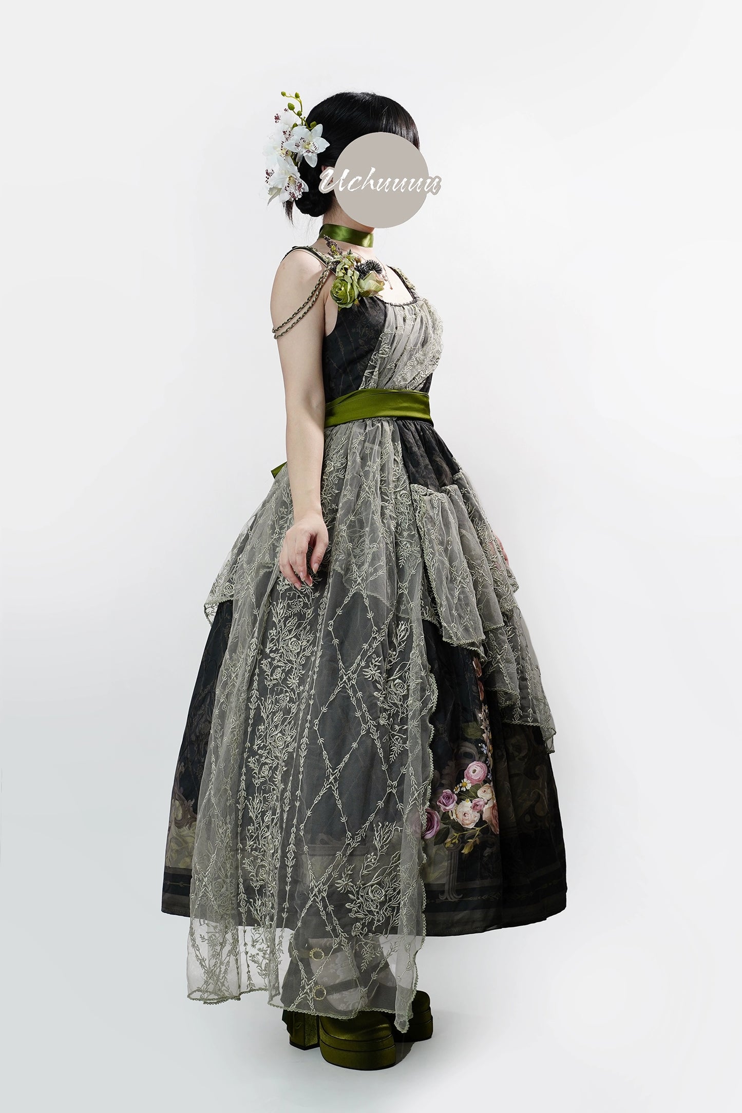 [Pre-orders available until 1/29] Anthea Garden jumper skirts in two styles, with floral prints