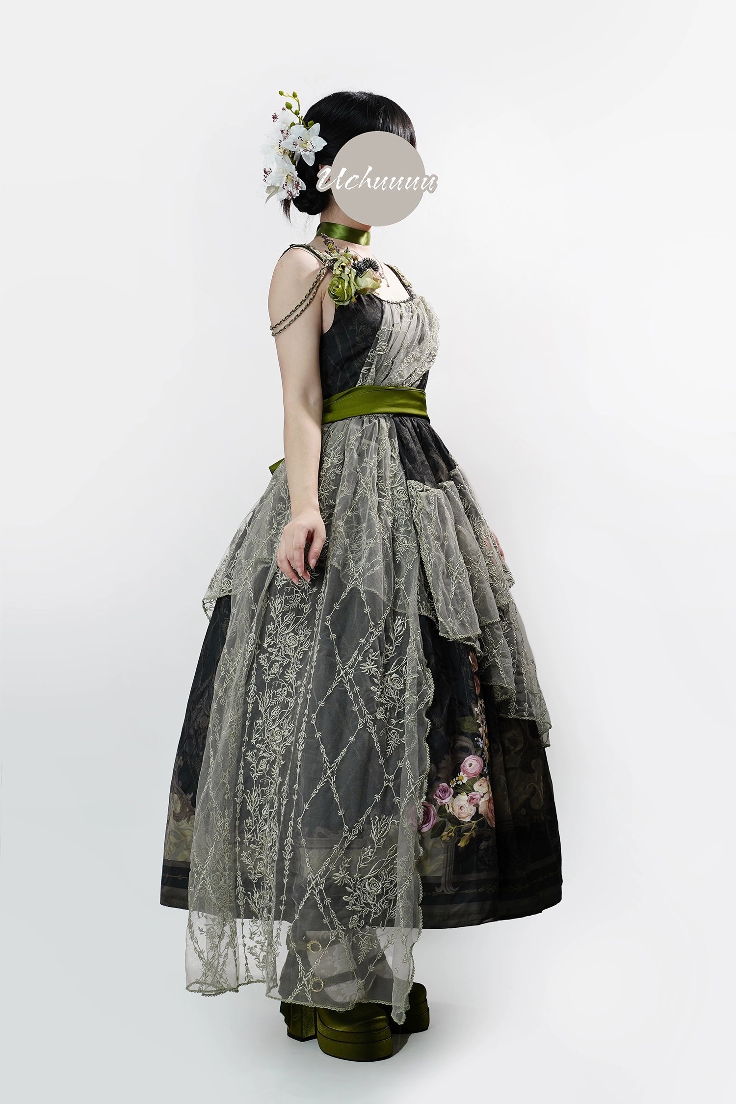[Pre-orders available until 1/23] Anthea Garden jumper skirts in two styles, with floral prints
