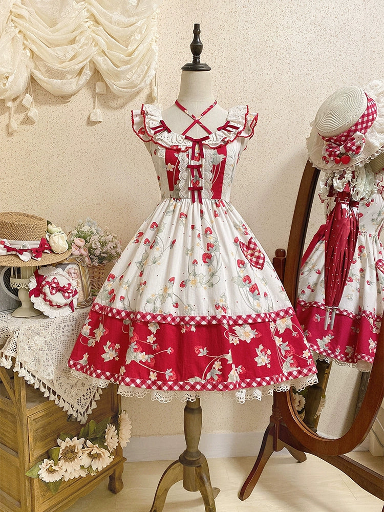 Strawberry Orchard 苺のジャンパースカート