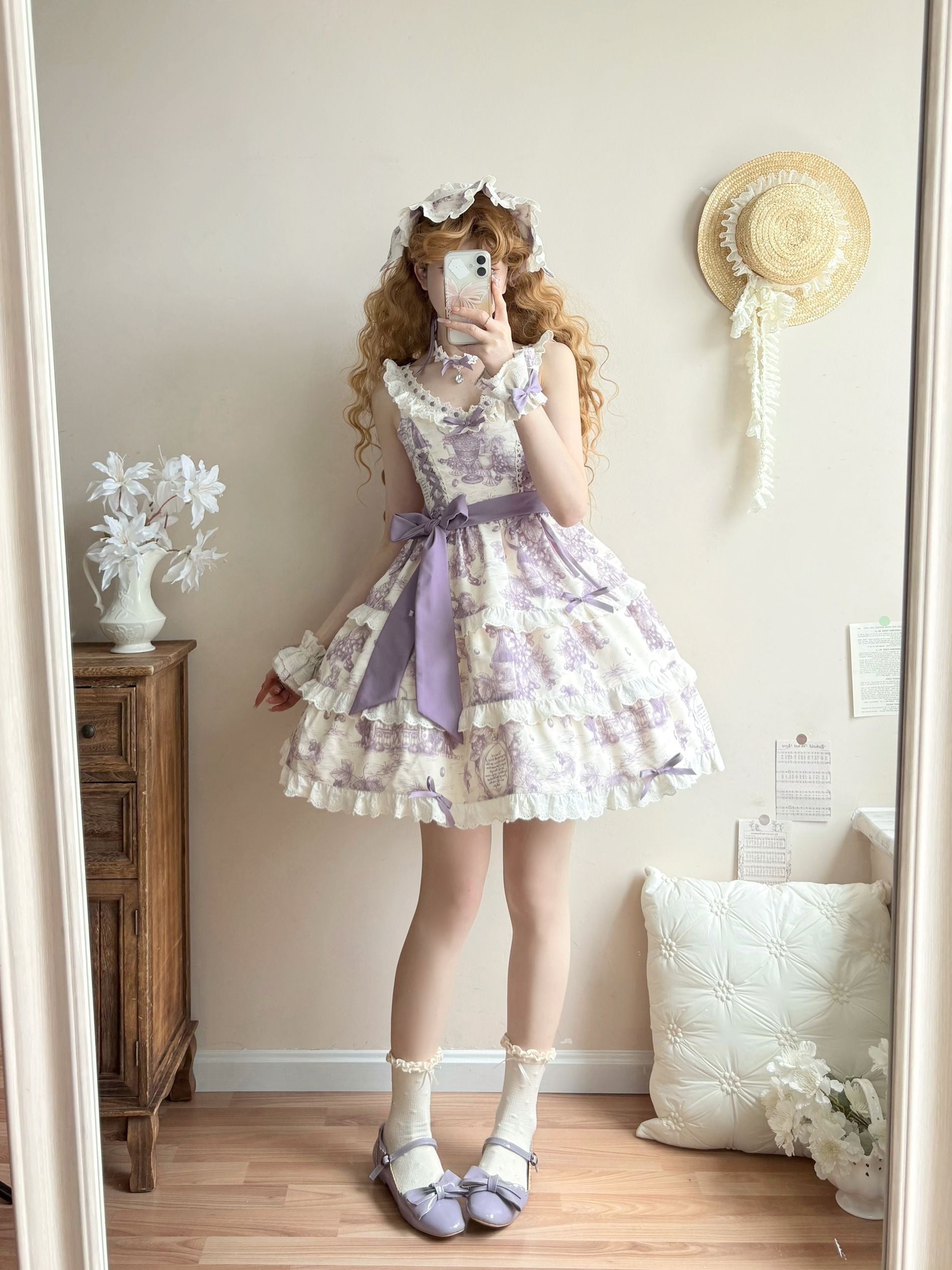 Pre-orders available until 7/11] Grape Moonling 2-way jumper skirt