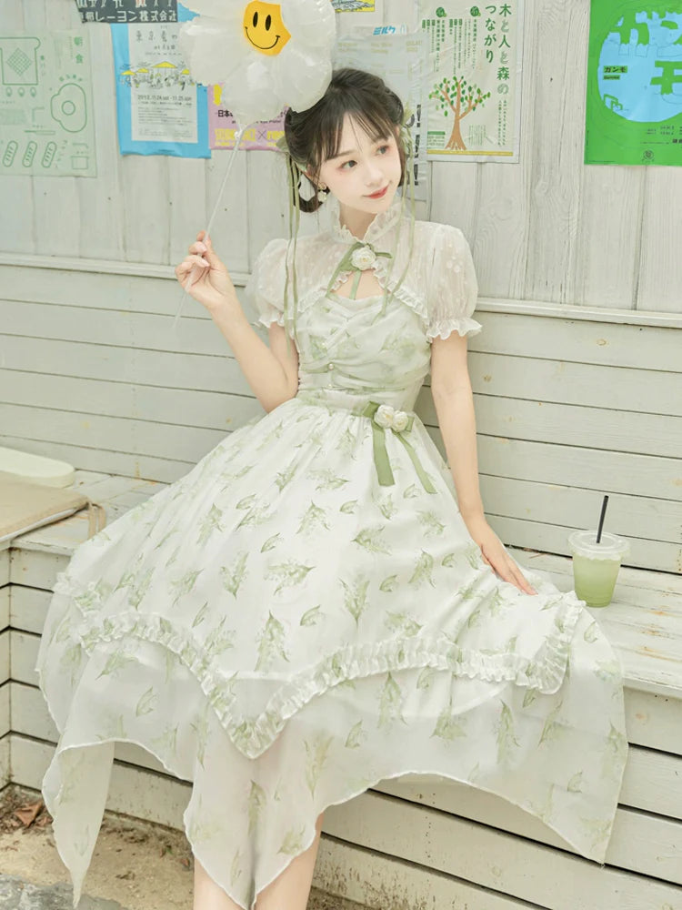 Lily of the valley 朝露のジャンパースカートとボレロ