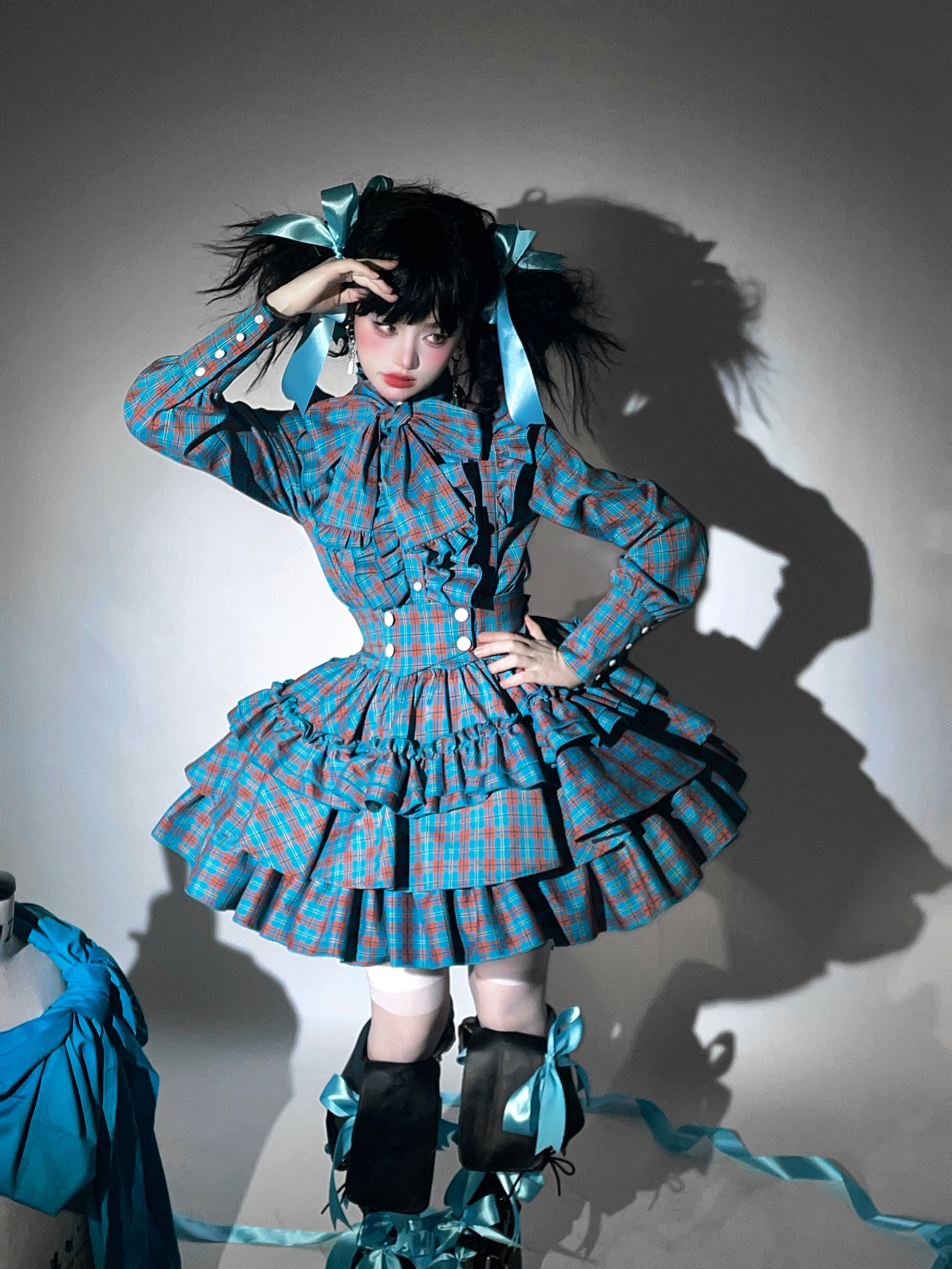 Doll's House サスペンダーミニスカート チェック柄全4色