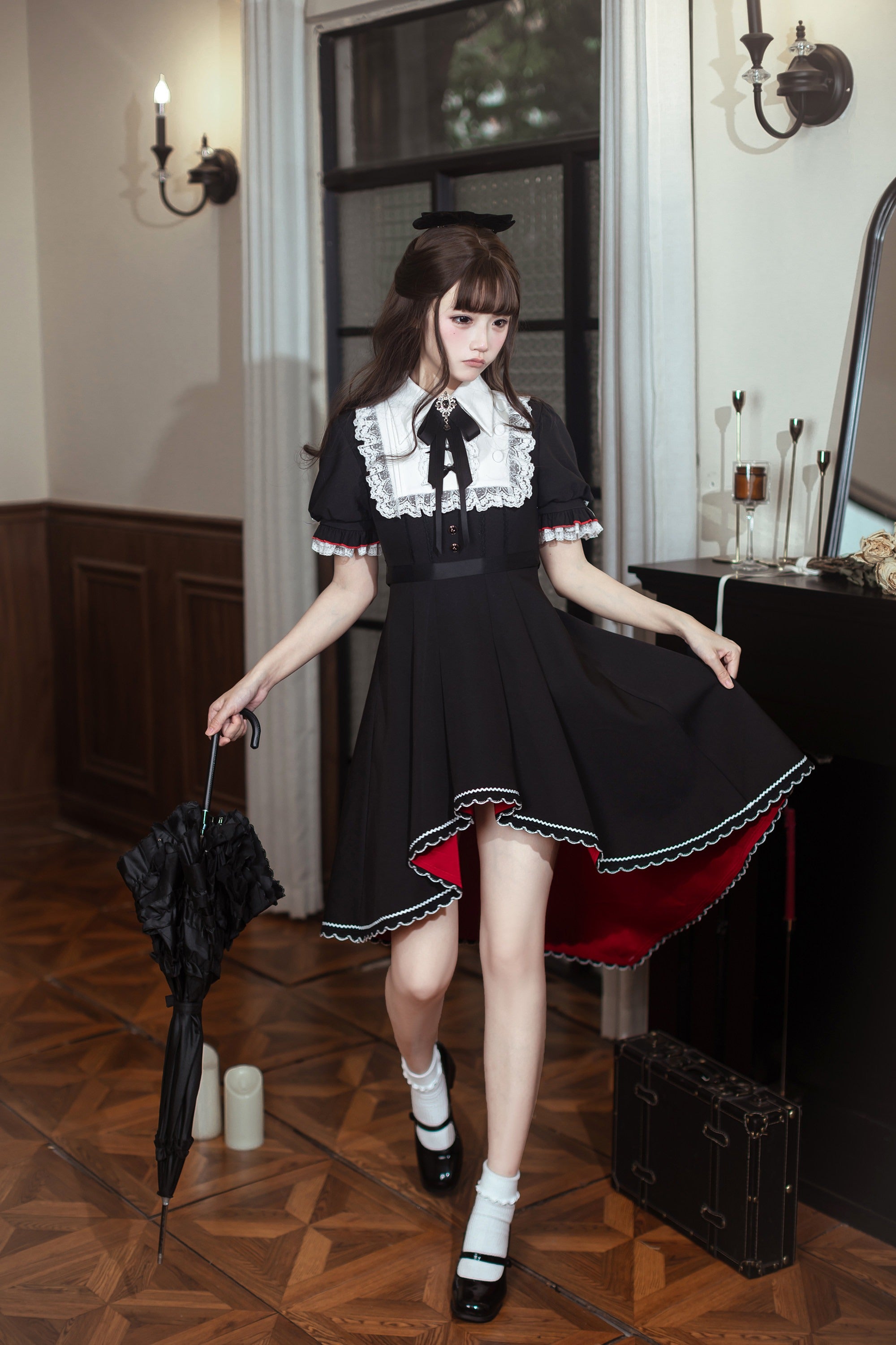 ロザリンドの黒薔薇 ゴシックワンピース – ロリータファッション通販RonRon