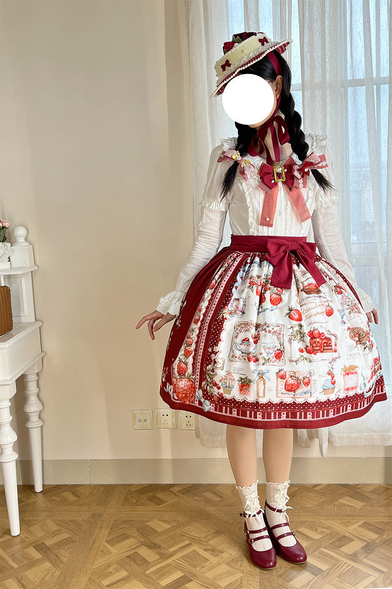 Strawberry Manor プリントスカート