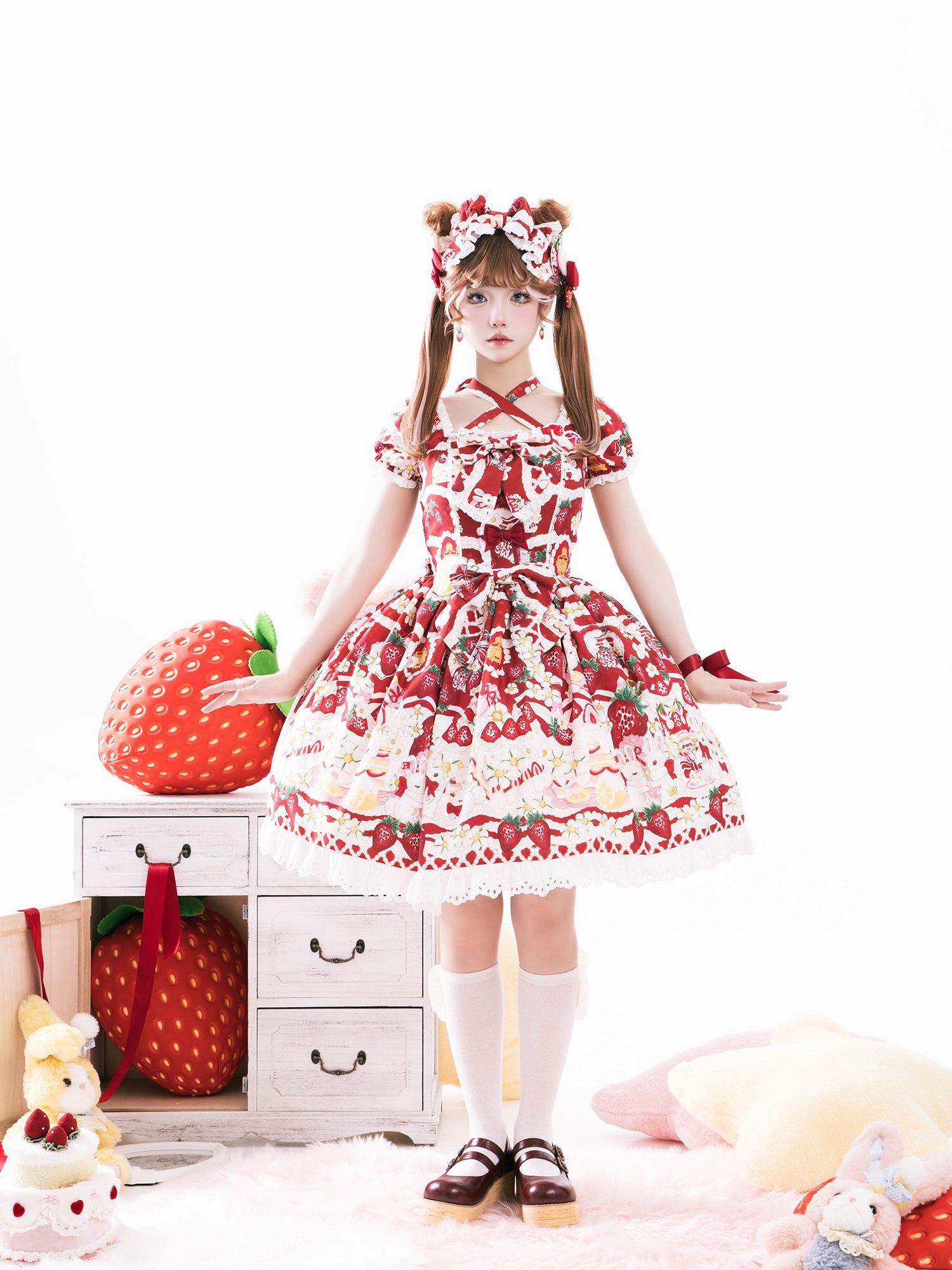 同時購入のみ【受注予約4/13まで】Lemon Berry カチューシャとボンネット