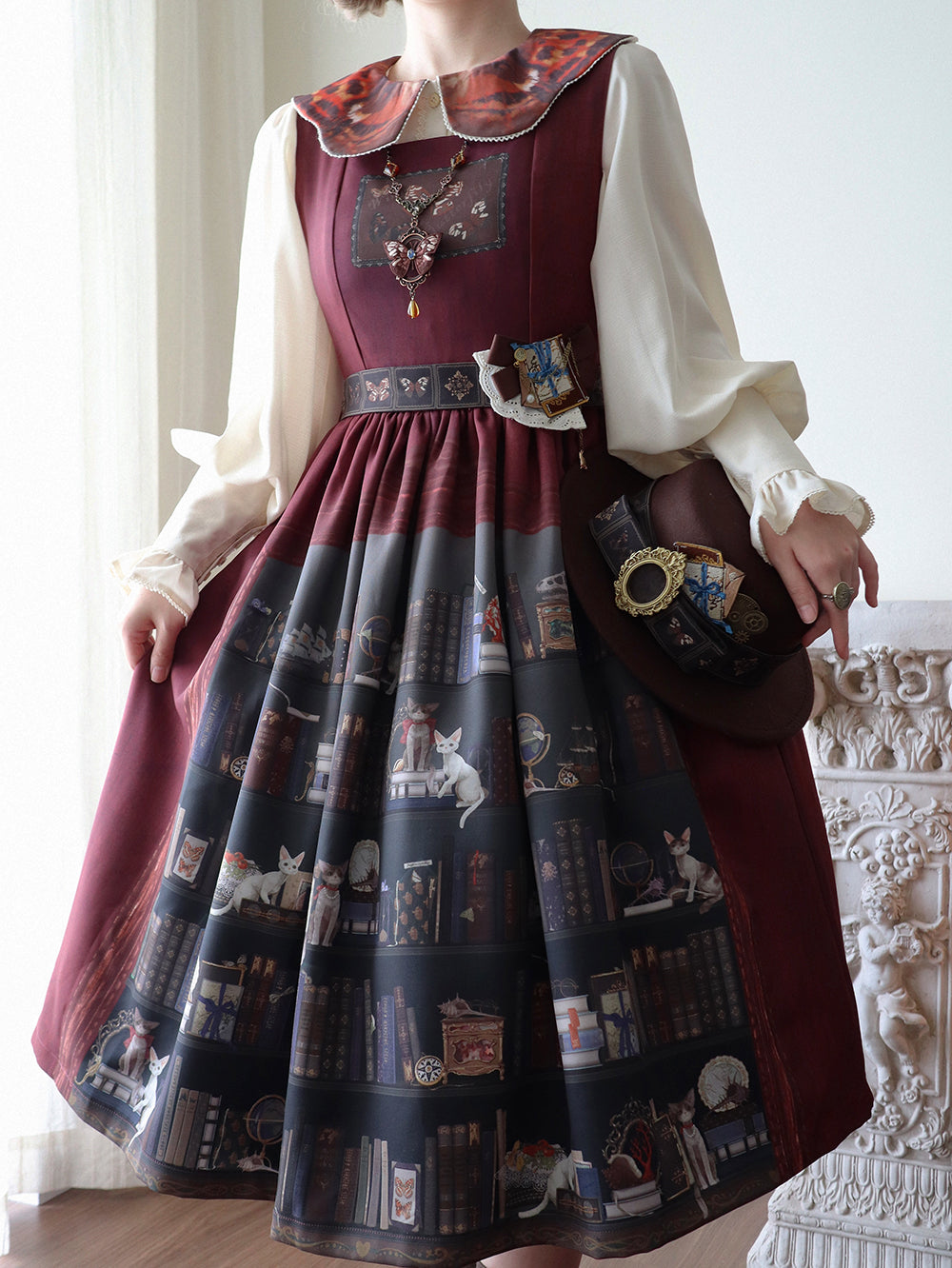 【受注予約11/6まで】German Bookcase ジャンパースカート