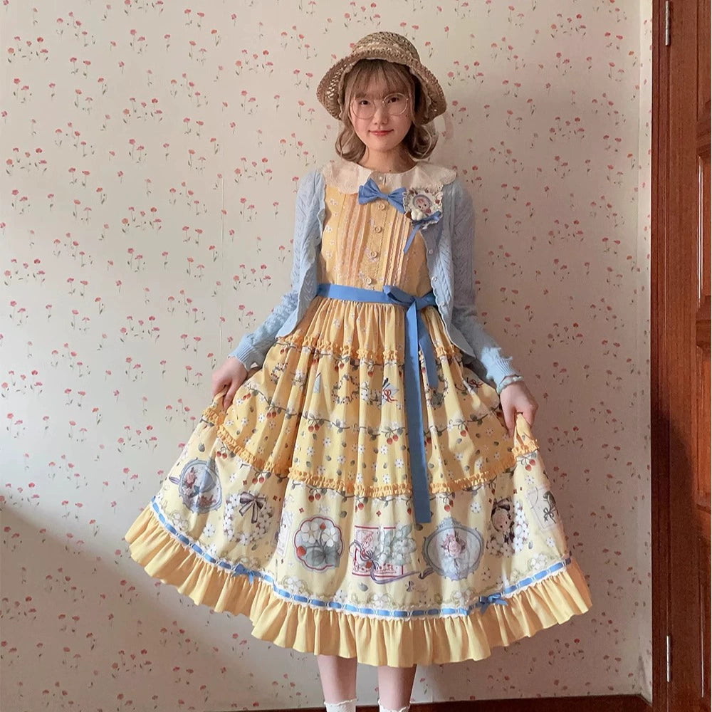 [Pre-orders available until 2/19] Sweetie Sheep Print Jumper Skirt