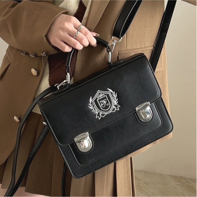 スクール風 ショルダーストラップ付3wayバッグ