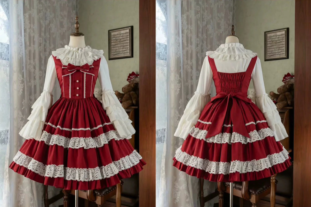 Caramel Doll レースのジャンパースカート