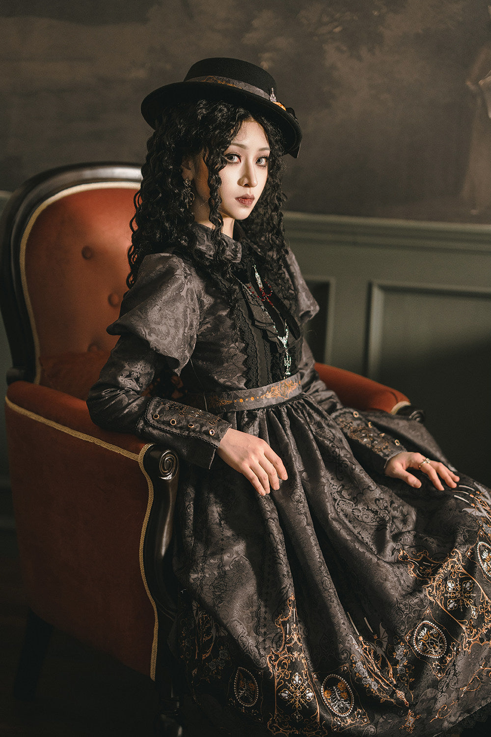 【受注予約1/18まで】Blood Night Lantern Master プリントワンピース・ジゴ袖タイプ