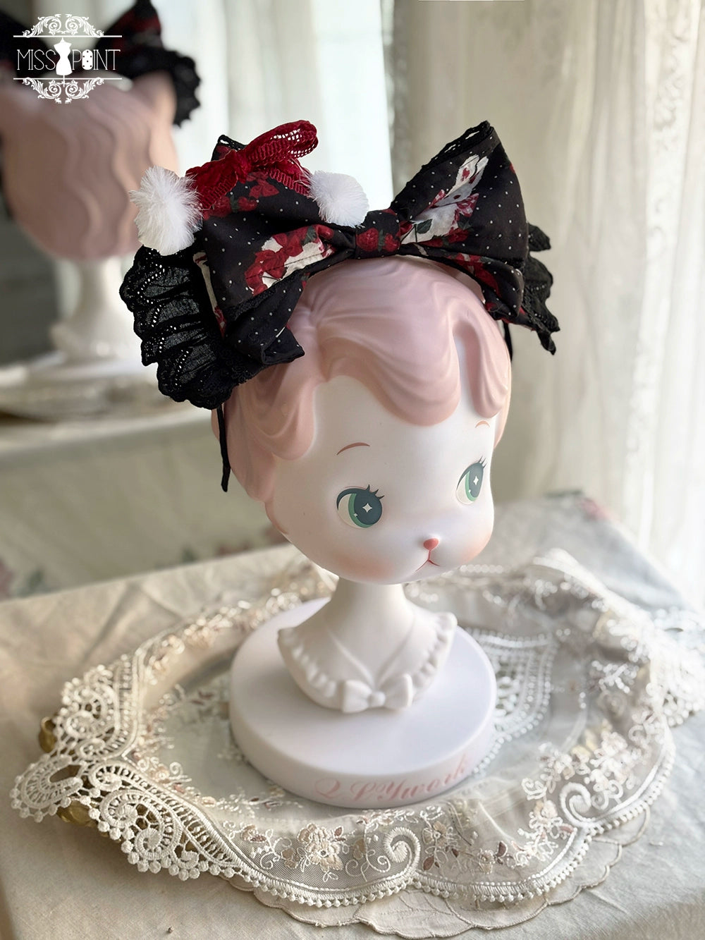 予約販売【同時購入のみ】Sweet Berry Rabbit ボンネット・カチューシャ・布ベルト