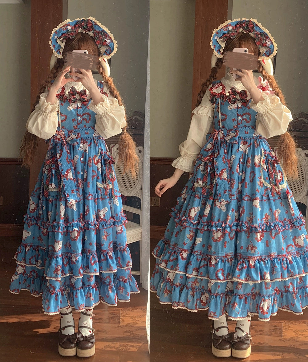 【予約販売】Sweet Berry Rabbit ジャンパースカート