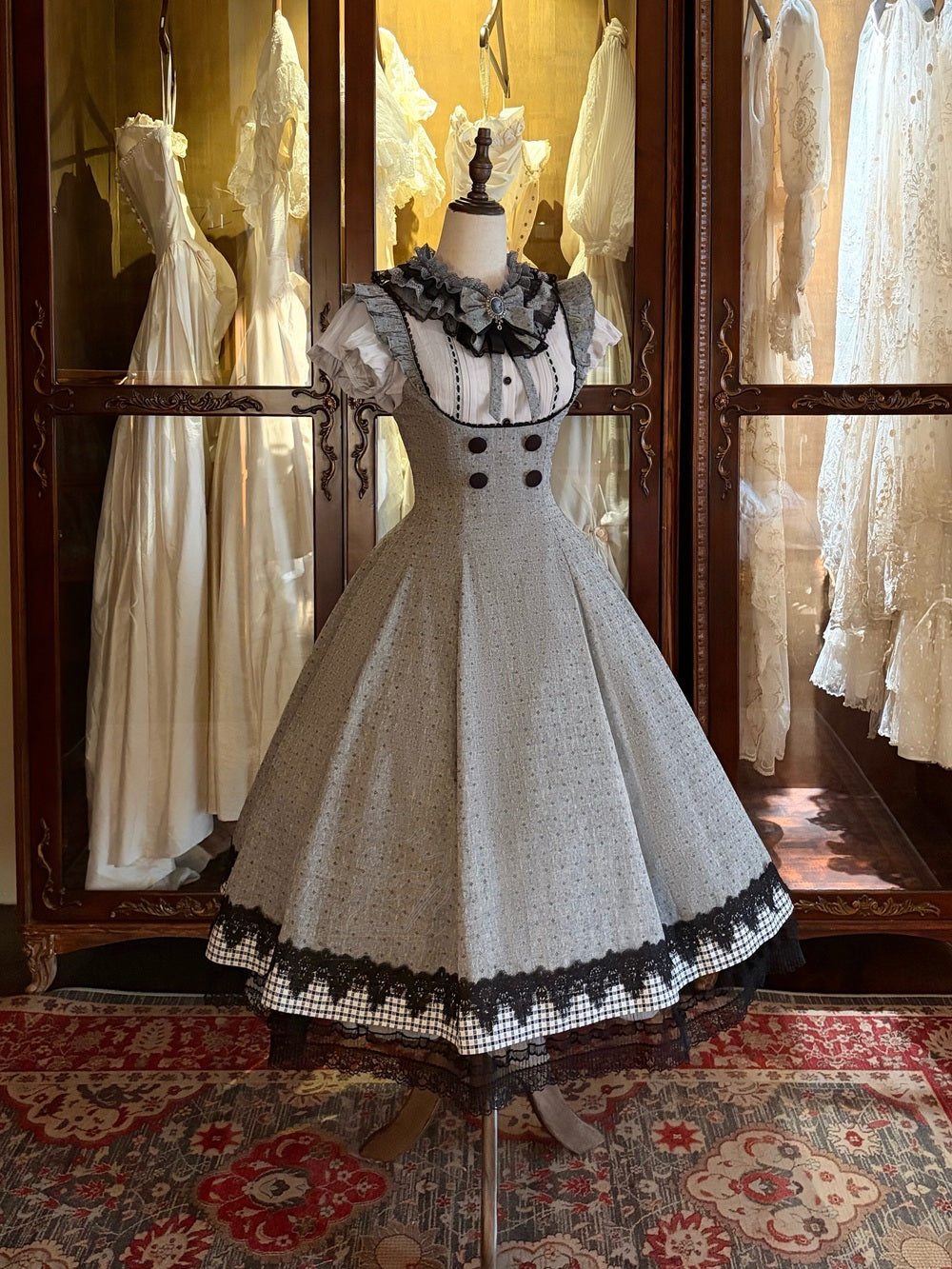 【受注予約6/17まで】Grey Poetry クラシカルジャンパースカート