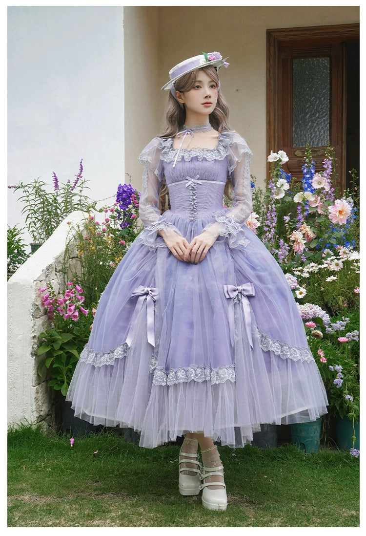 【予約販売】Wisteria in the Mist シアーワンピース